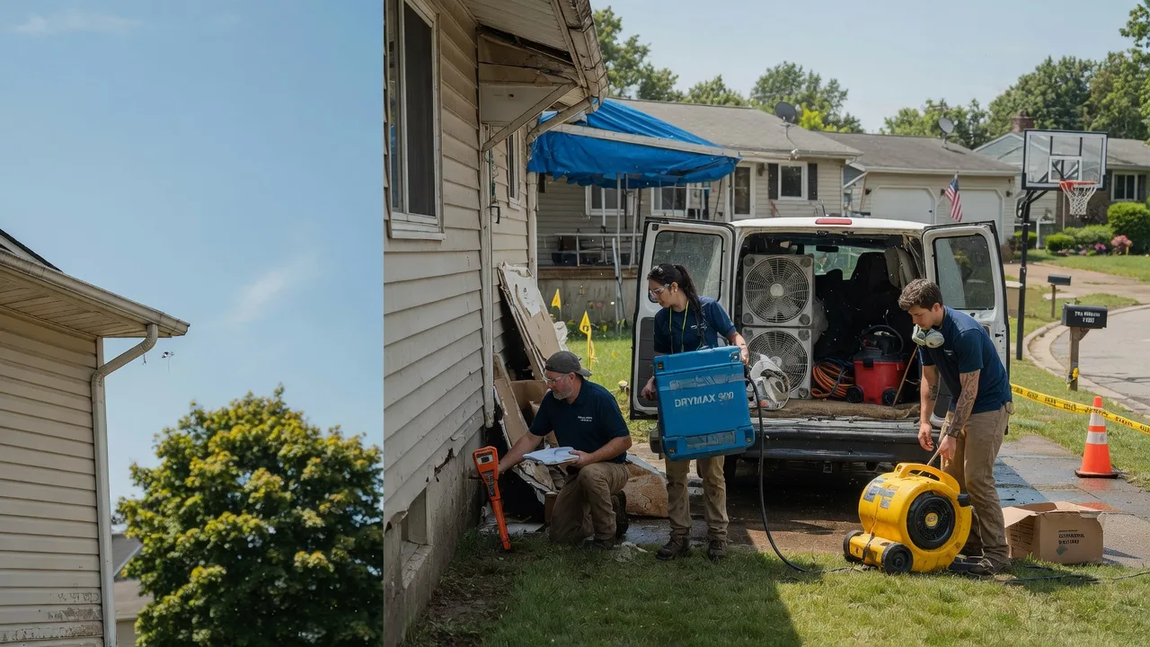 Ceiling Leak Cleanup in Coral, PA near me